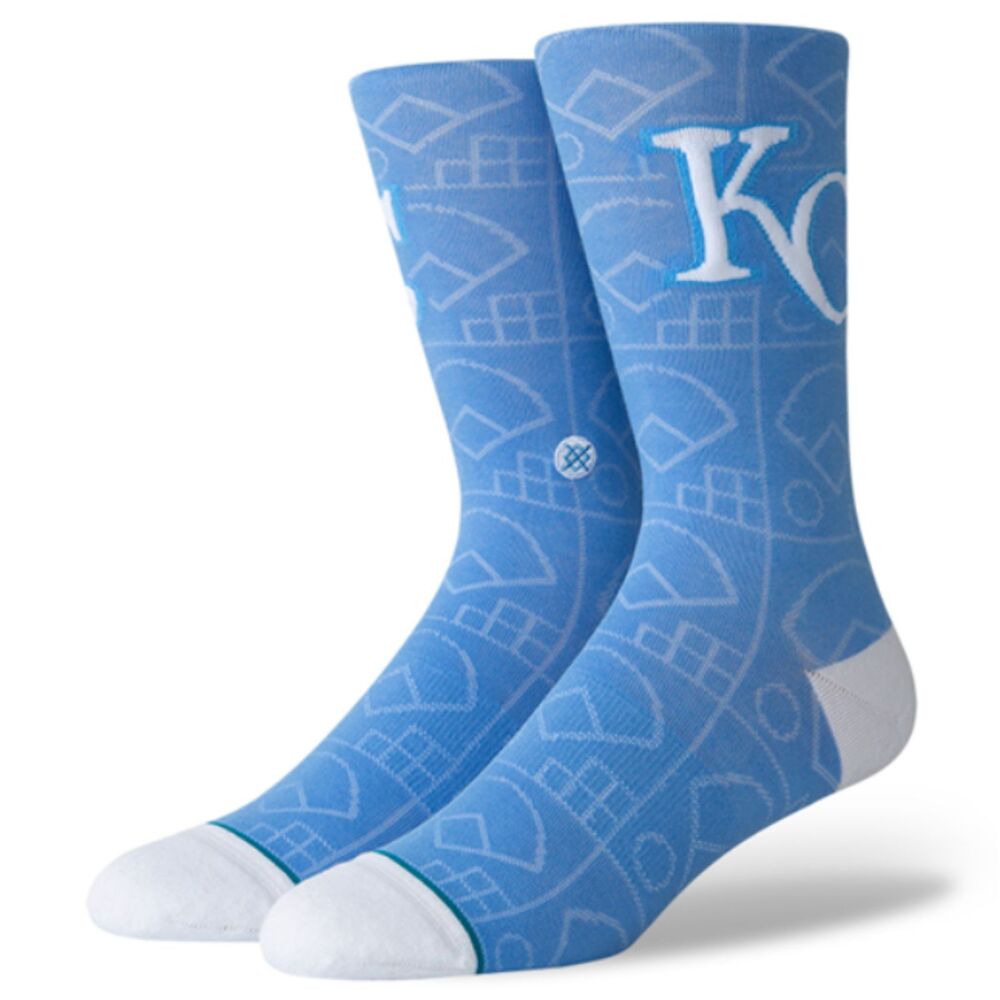 Stance Kansas City Royals Scorebook Crew Socks Size Large (9-13) NWT
